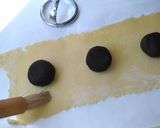 Foto del passaggio 6 della ricetta Calzoncelli di castagne - Biscottini fritti al cioccolato