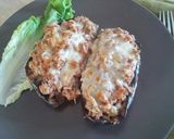 A picture of step 6 of Stuffed aubergines.
