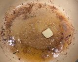 A picture of step 3 of Salisbury steak with mushroom gravy.