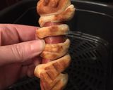 A picture of step 6 of Air Fried Mummies.