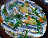 Foto del paso 7 de la receta: Tajine de boquerones con pencas de coliflor y habas tiernas