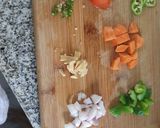 A picture of step 1 of Chickpea Salad.