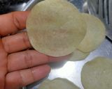 A picture of step 4 of Puri for panipuri.