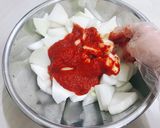 Foto langkah ke 8 dari resep Kkakdugi kimchi lobak resep asli Korea.