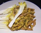 Foto del paso 6 de la receta: Macarrones al coliflor, champiñones y crema de trufa