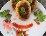 A picture of step 8 of Veg kheema soya cutlet.