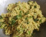 A picture of step 2 of Leftover khichdi thalipeeth with semolina.