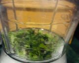 A picture of step 1 of Mint margarita.