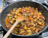 Une image de l'étape 21 de Lentilles vertes au lard, pommes fruits et carottes.