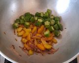 A picture of step 2 of Ladies Finger Pumpkin Fry.