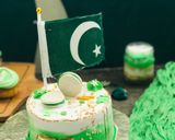 A picture of step 3 of 75th Independence Day Cake.