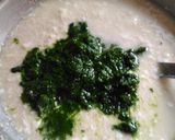 A picture of step 2 of Oats spinach pancakes.