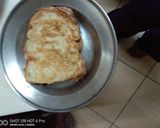 A picture of step 2 of French salty toast#5orlessingredientsrecipe.