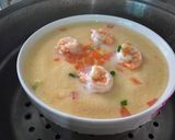 รูปขั้นตอนการทำที่ 2 ของ 🥚….ไข่ตุ๋นเด้งๆ….ใส่🍚 ข้าว 🥕แครอท 🍤 และกุ้งสับ ❤️