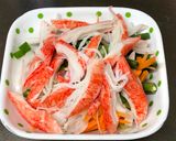 A picture of step 1 of Crab Sticks and Vegetable Tempura.