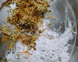 A picture of step 1 of Jwar thepla.