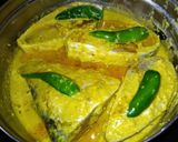 A picture of step 3 of Steamed Hilsa.