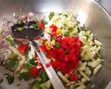 A picture of step 2 of Masala oats.