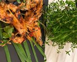Une image de l'étape 7 de Gambas marinade au satay.
