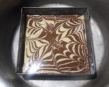 A picture of step 9 of Marbal cake👩‍🍳👩‍🍳😋😋.