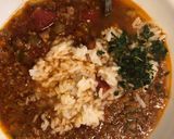 A picture of step 4 of Stuffed Pepper Soup.