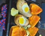 Foto del paso 5 de la receta: Papas con huevo y zapallitos anco al horno eléctrico!. #huevo
