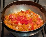 A picture of step 6 of Mexican fried rice.