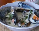 Foto del paso 7 de la receta: Mejillones a la crema