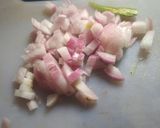 A picture of step 1 of Dry mix veg.