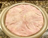 Foto del paso 9 de la receta: Pastel frío de jamón, queso y huevo hilado