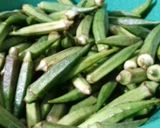 A picture of step 1 of Bhindi ki bhujiya & Square paratha #Sehri_CookingSpecial_Contest.