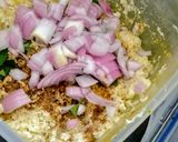 A picture of step 1 of Coconut kofta Curry.