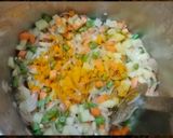 A picture of step 2 of Vegetable Biryani.