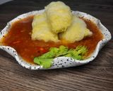 Foto langkah ke 3 dari resep Sawi Gulung Ayam Tahu.