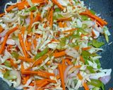 A picture of step 2 of Spicy Schezwan Noodles.