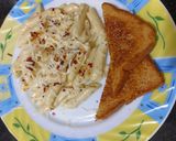 A picture of step 4 of White Sauce Pasta.