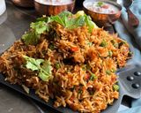 A picture of step 7 of Bombay Style Tawa Pulao.