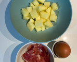 Foto del paso 1 de la receta: Huevos rotos con jamón