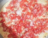 A picture of step 3 of Papad chat.
