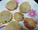 A picture of step 6 of Stuffed Potato Fritters Chaat.