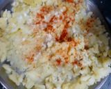 A picture of step 2 of Aloo Naan.