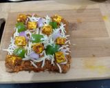 A picture of step 9 of Paneer tikka toast.