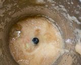 A picture of step 2 of Watermelon Rind Halwa.