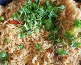 A picture of step 7 of Paneer pulav.