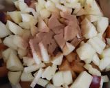 A picture of step 2 of Plum and apple Jam.