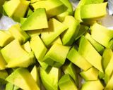 A picture of step 1 of Avocado chaas.