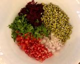 A picture of step 3 of Peanut makhana chaat.