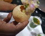 A picture of step 8 of Pani Puri Shots in air fryer.