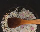 A picture of step 2 of Mexican rice.