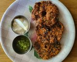 A picture of step 5 of Red amranath vada.
